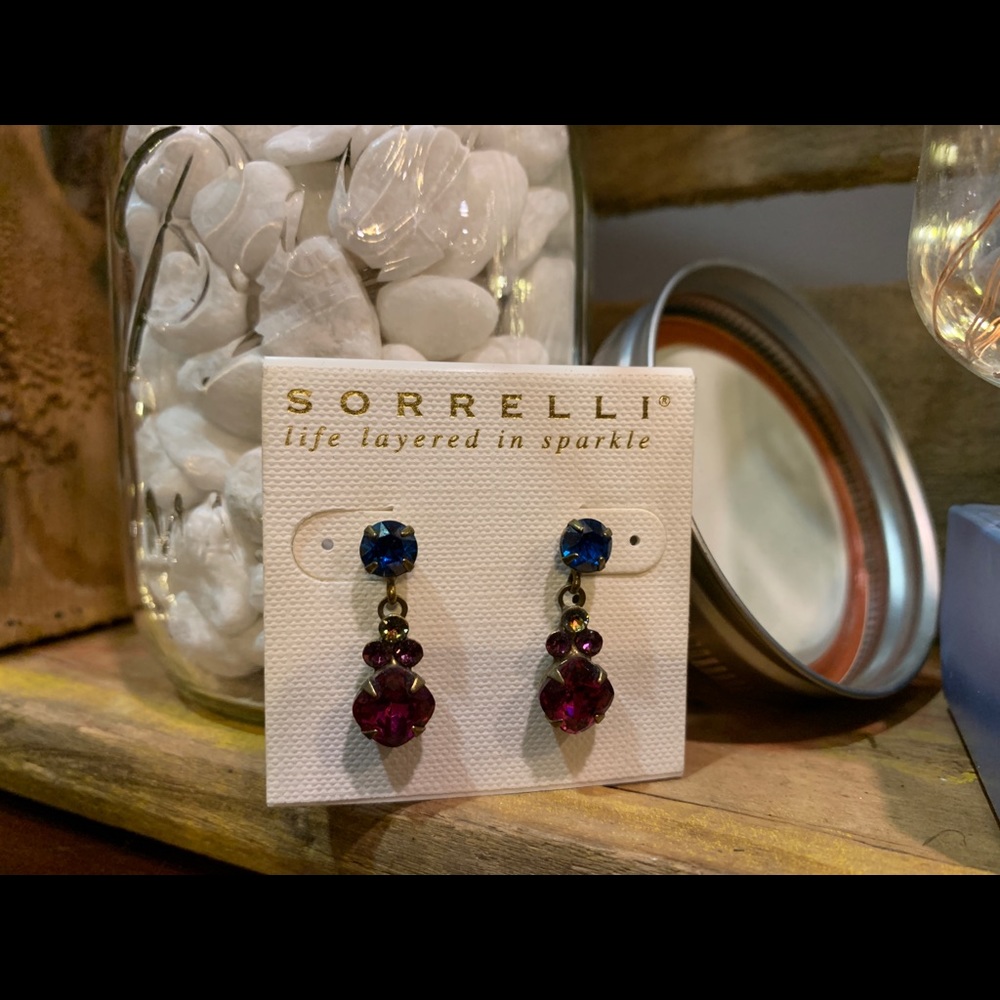Sorrelli Classic Clover Earring - Multi Stone NWT